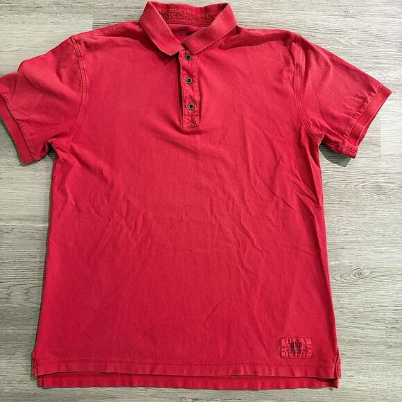 Gap Red Short Sleeve Polo Shirt Size Large - Picture 2 of 5